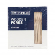 Member's Value Wooden Forks 150pcs 